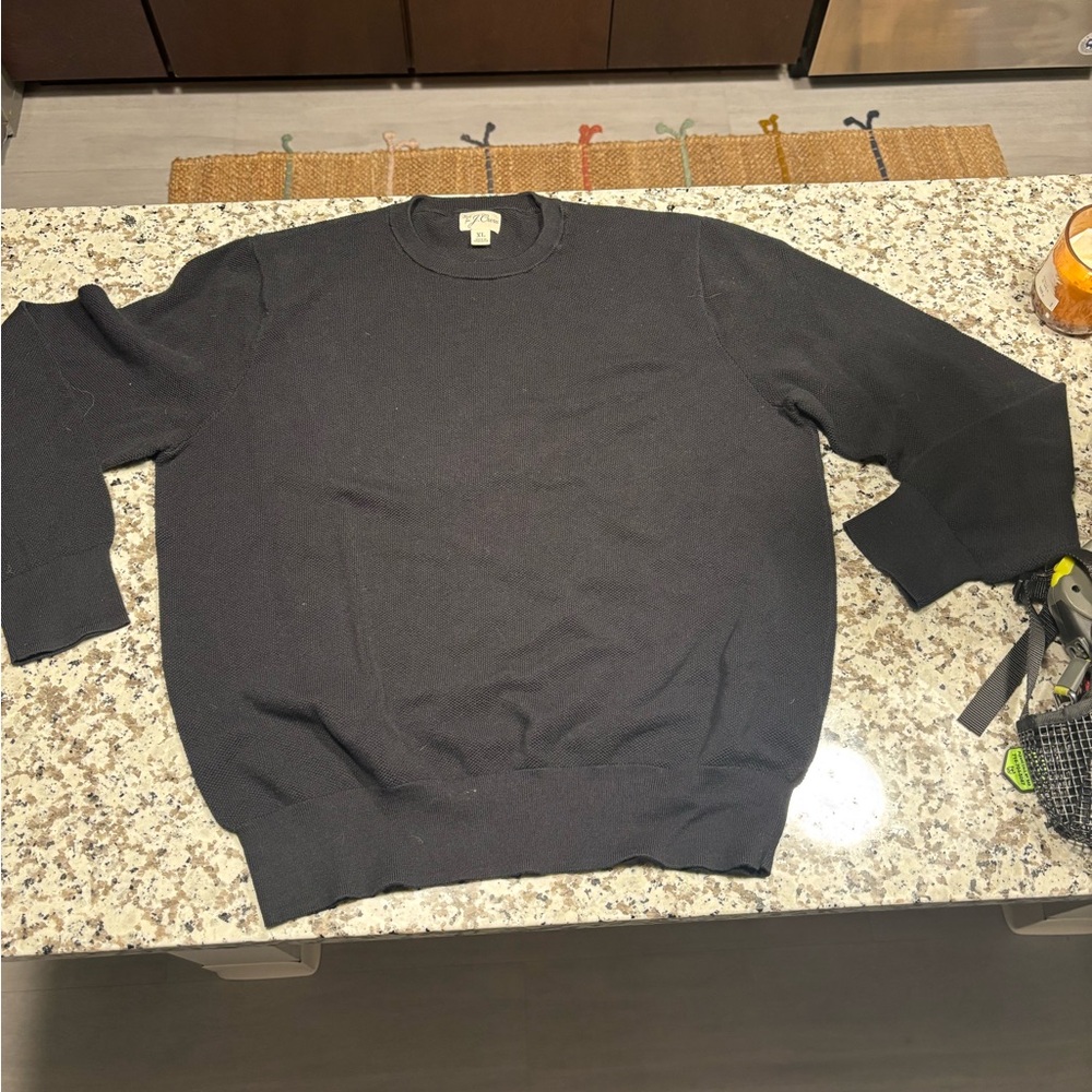 J Crew Men's Black Sweater